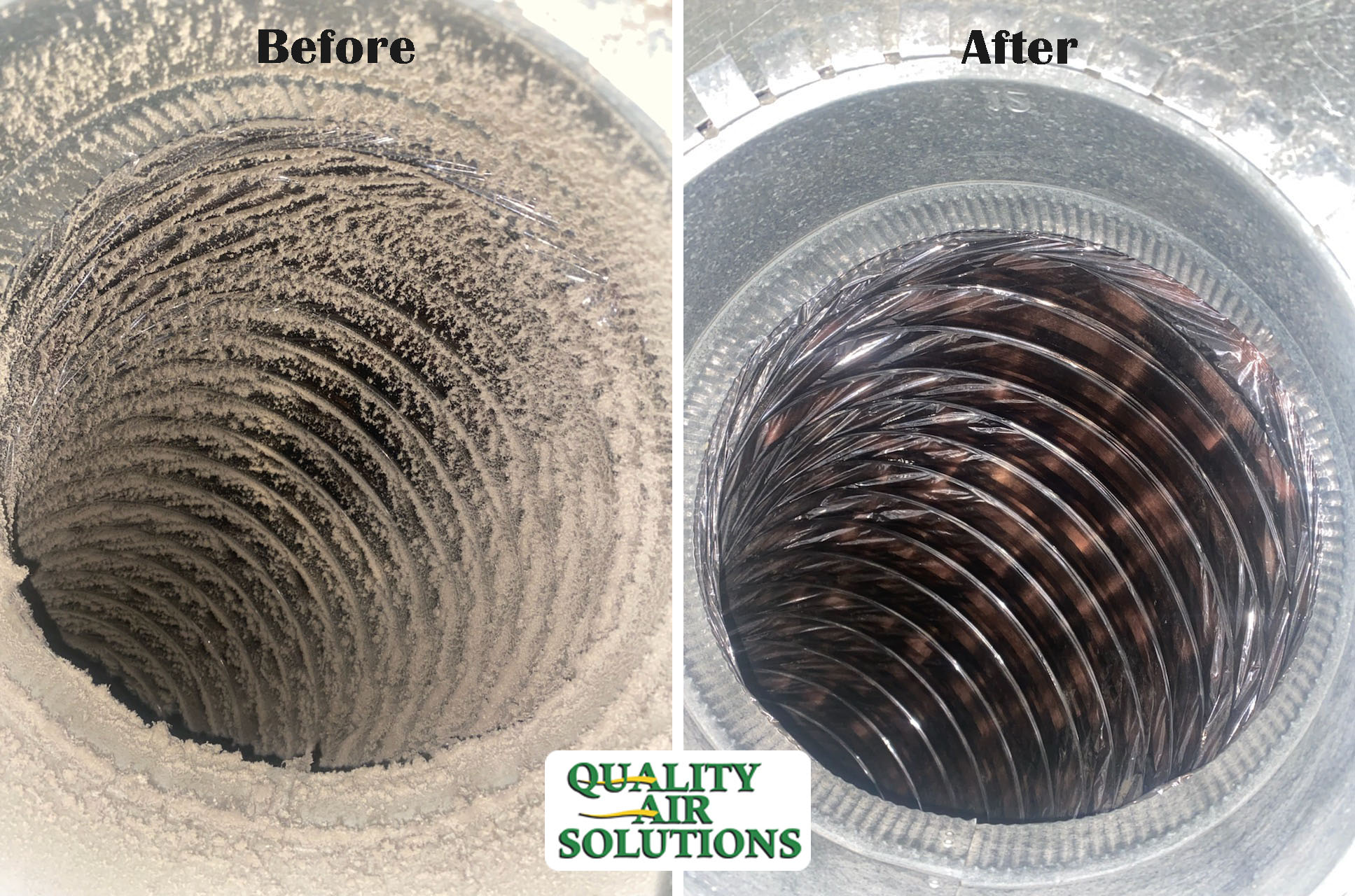 Quality Air dryer vents before after